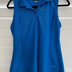 Greg Norman Golf Tank Blue, Size Med